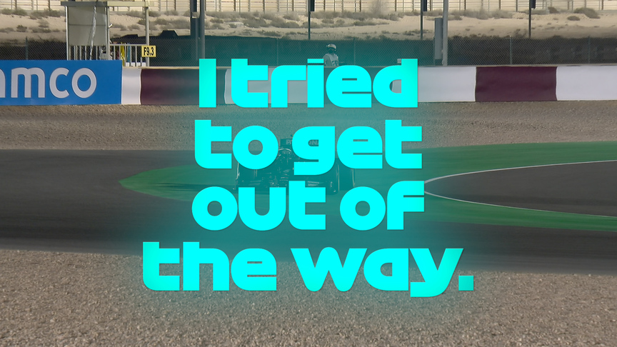 2021 Qatar GP FP2: Hamilton and Bottas run out of room in second practice