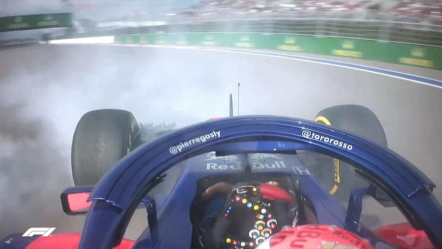 RACE: Double trouble early on for Toro Rosso