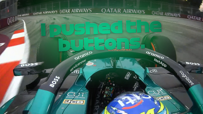 2024 Singapore GP FP1: Alonso in steering wheel mix-up after close call with the wall