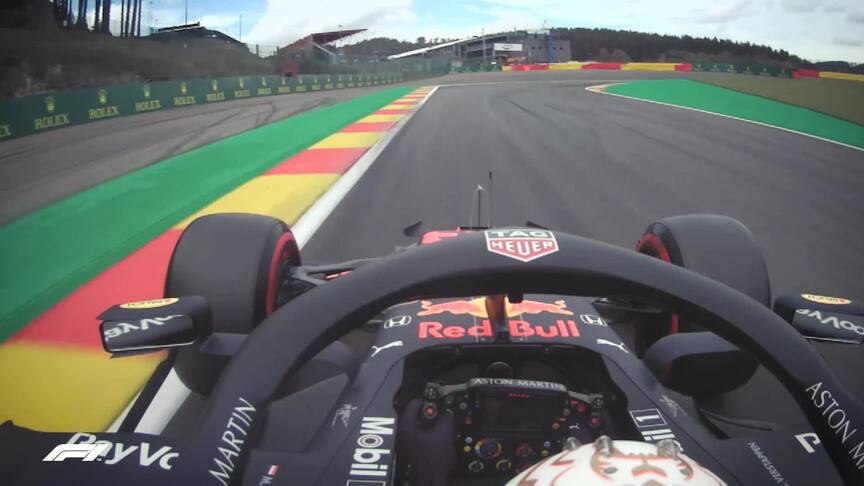 2020 Belgian GP FP2: Onboard with Max Verstappen for fastest lap at Spa