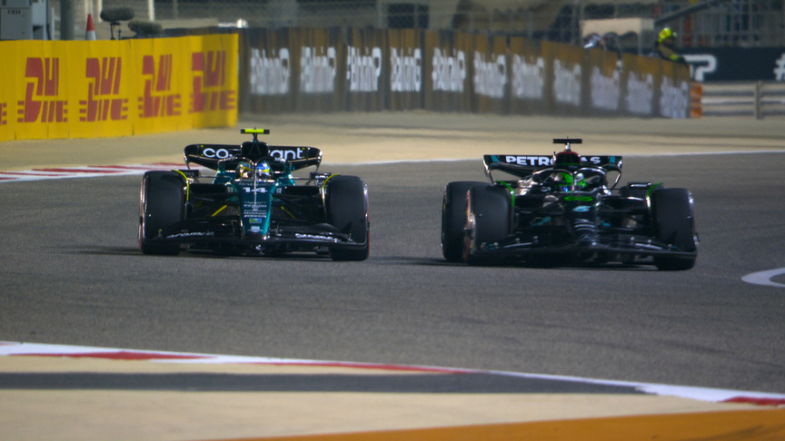 2023 Bahrain Grand Prix: Alonso fights his way up to P5 after wheel-to-wheel battle with Russell