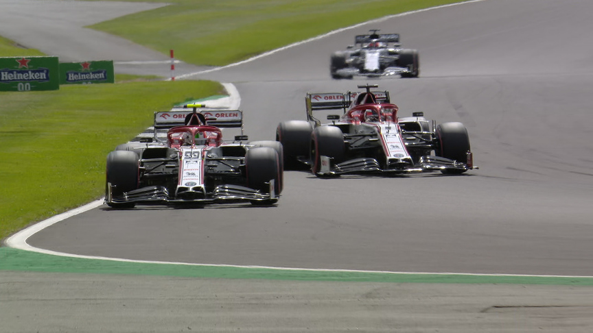 Great Britain FP3: Raikkonen fumes at Alfa Romeo team mate Giovinazzi