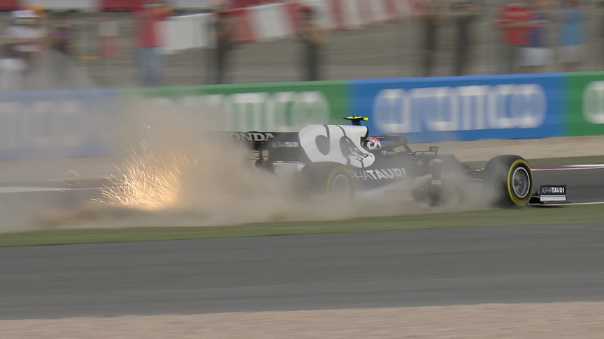 2021 Qatar GP FP1: Gasly runs wide in first practice