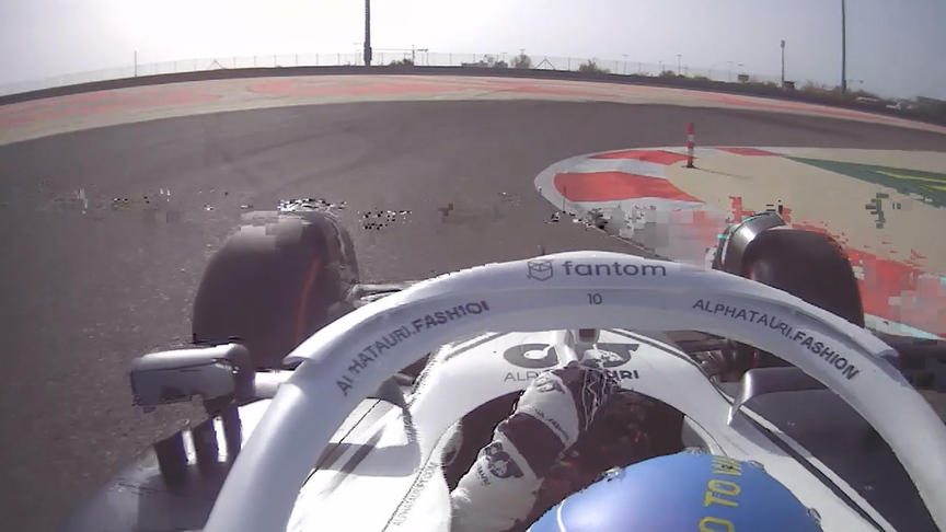 2022 Bahrain GP FP1: Onboard for Pierre Gasly’s fastest lap