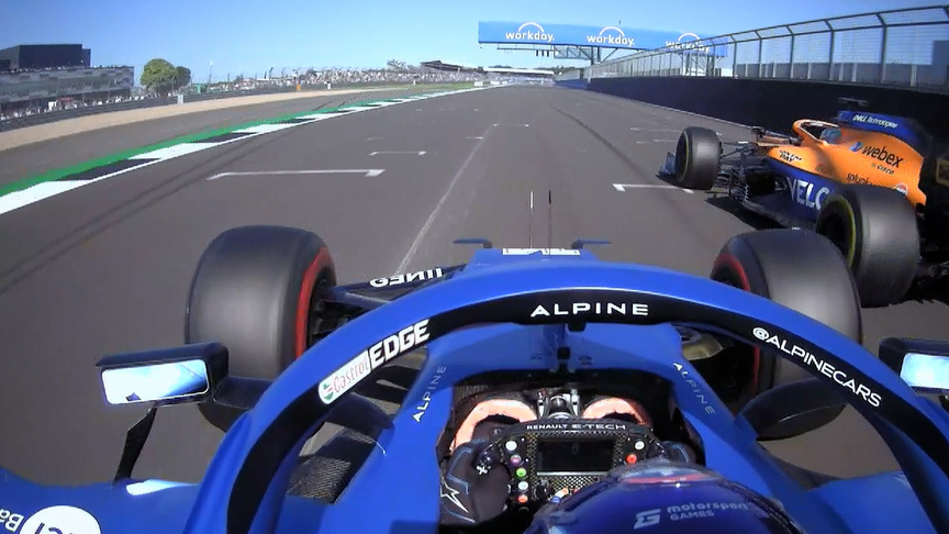 2021 British GP F1 Sprint: Ricciardo wins battle with Alonso