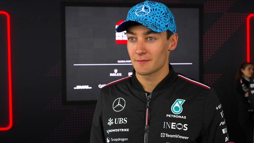 Russell reveals front wing damage hampered him on race day
