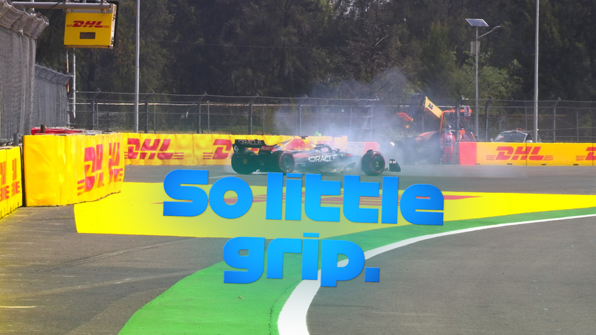 2022 Mexico City GP FP1: Max Verstappen spins at Turn 10 in first practice