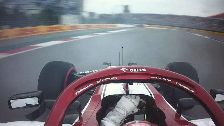 2020 Russian GP Qualifying: Raikkonen spins out of Q1