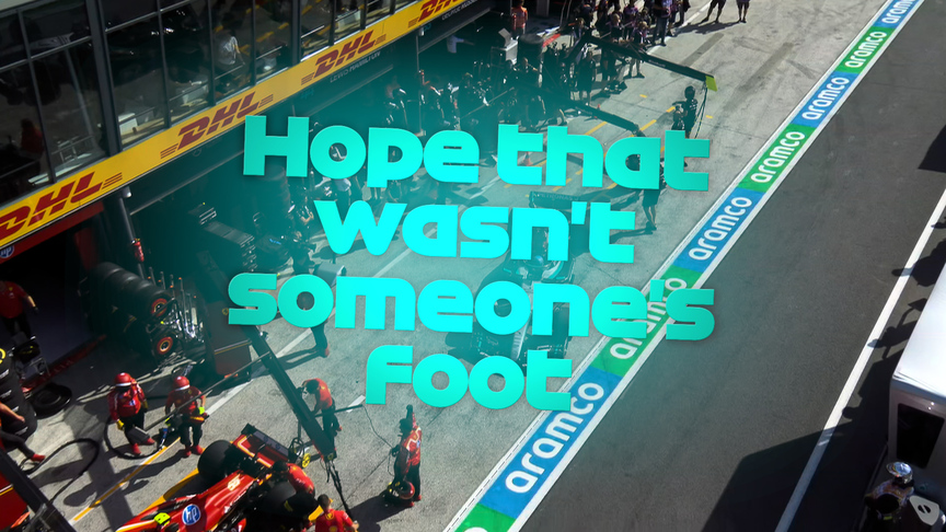 2024 Dutch GP FP2: Russell's close call in the pits