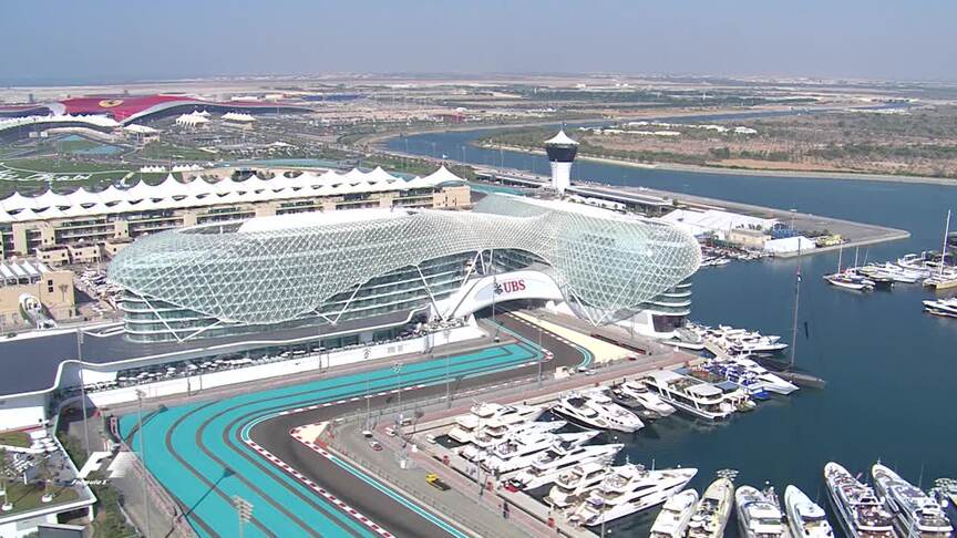 A bird's-eye view of Yas Marina
