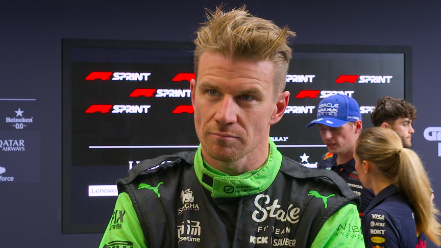 Hulkenberg ‘must have hit some sort of a damp patch’ to cause Lap 6 crash