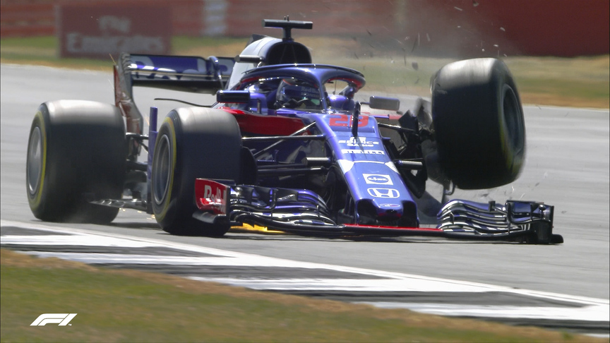 FP3: Hartley suffers big crash after suspension failure