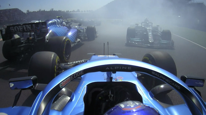 2021 Mexico City Grand Prix: Alonso weaves out of trouble during chaotic start