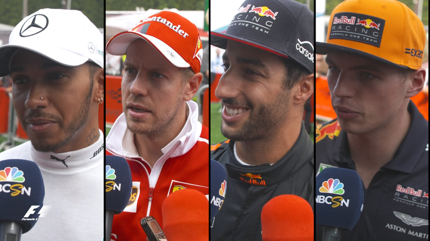 Drivers report back after the race in Belgium
