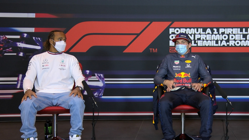 Verstappen and Hamilton debate whether they touched on Lap 1