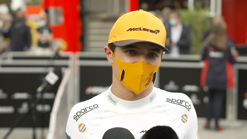 P8 Lando Norris 'stuck' behind midfield rivals at Imola